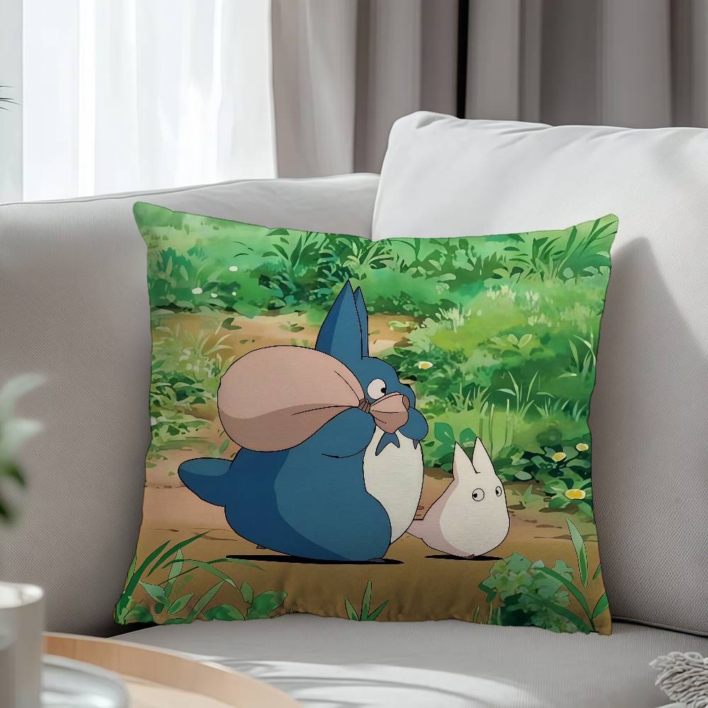Cute T-Totoros Pillow Gifts Home Office Furnishings Bedroom Sofa Car Cushion Cover Case 45X45Cm
