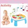 Learning Hersity Musical Activity Table Baby Toys With Lights And Gifts Sounds