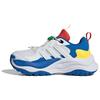 Maxxwavy Synthetic Leather, Textile Low Top Kids Lifestyle Shoes White Blue Kids' JH7169