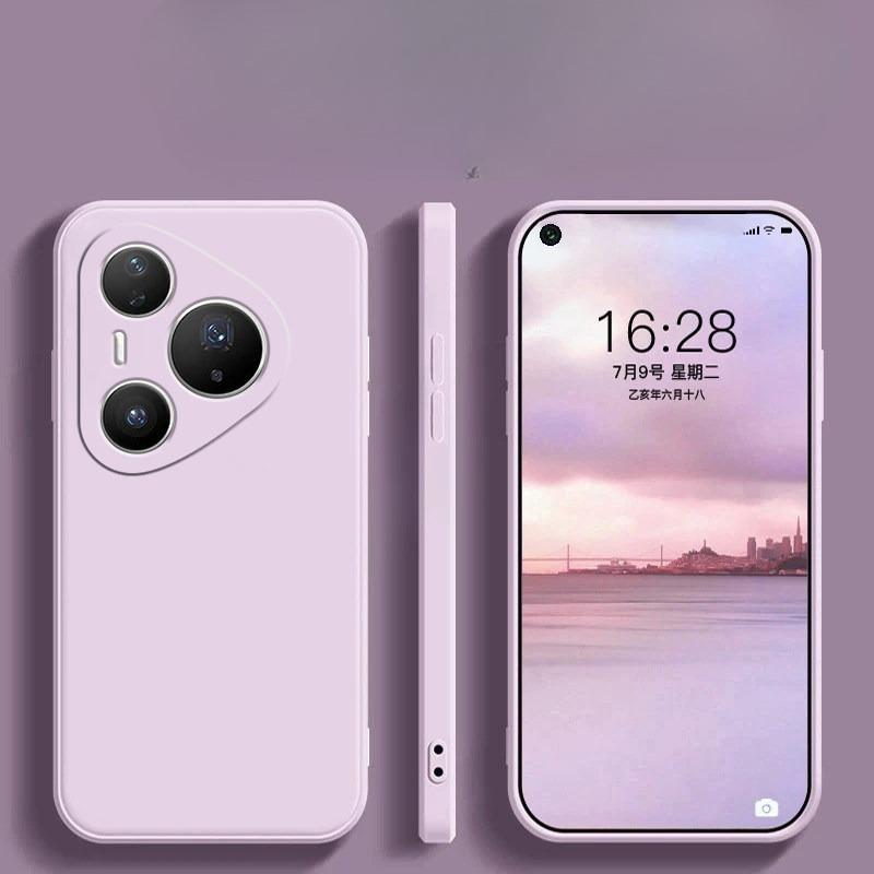 Liquid Silicone Matte TPU Phone Case For Pura 90 Pro Max Candy Color Camera Lens Protection Cover For Huawei Pura 90 Pro Max