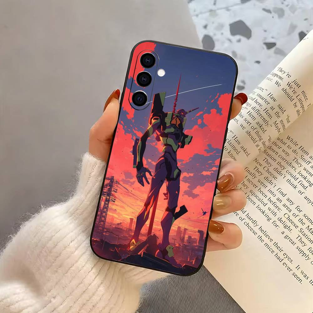Anime EVA E-Evangelions Cool Phone Case For Samsung Galaxy A73,A72,A71,A70,A53,A52,A51,Soft Silicone Black Cover