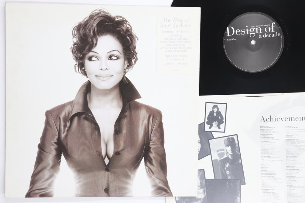 LP Record JANET JACKSON  Design Of A Decade 19861996 5404001 AM RECORDS 1995 Europe SoulFunk Used