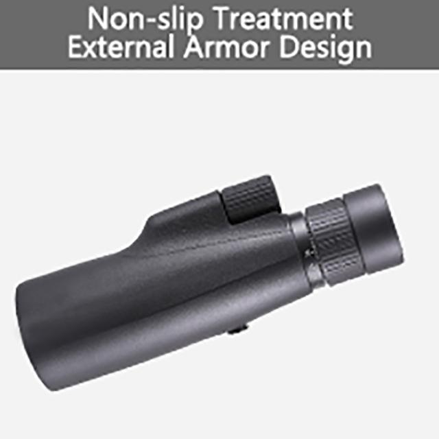 10-30x50 High Power Monocular Telescope Adjustable Magnification with Smartphone Holder Tripod FMC Coating BAK4 Prism Waterproof and Anti-fogging