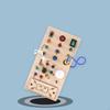 Wooden Busy Board with LED Developmental Toy Educational for Children Kids
