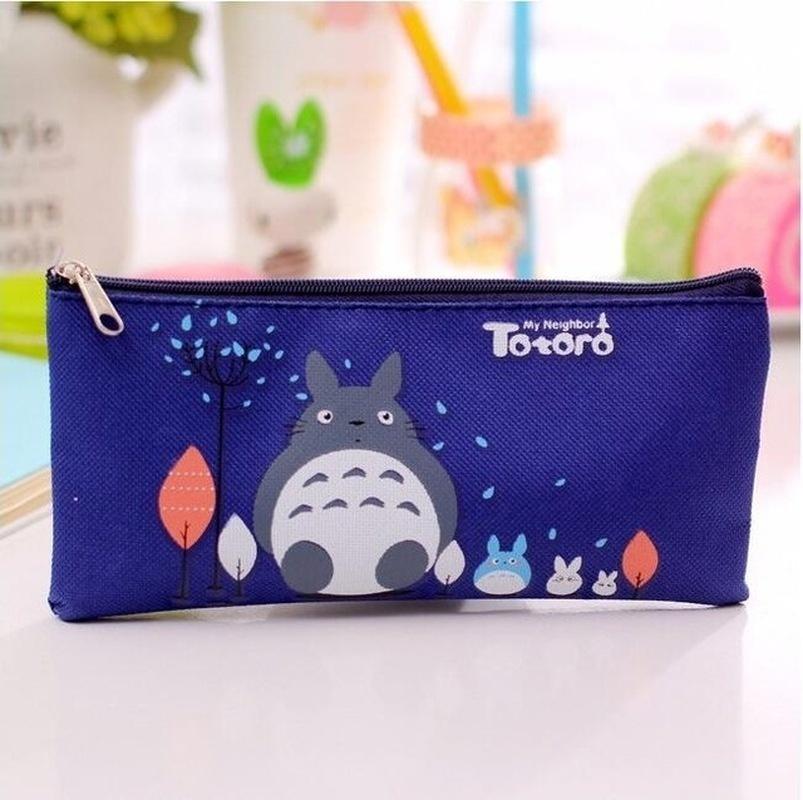 

Мультяшный пенал «Шиншилла» Милый холщовый пенал для студенток 1 шт. темно-синий