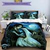 3pcs Duvet Cover Set (1*Duvet Cover + 2*Pillowcase, Without Core), Corpse Bride Print Bedding Set, Bedroom Decor, All‑Season, Birthday Gift