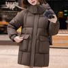 Fashion Woman Winter Long Coats Hooded Plus Size Loose Thick Warm Parkas Women's Jackets