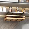 Kitchen No-punching Shelf Cabinet Paper Towel Hanger Double-layer Cutting Board Rack Stainless Steel Pot Lid Rack Hanging Cabinet Storage