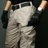 Pánské taktické cargo kalhoty Pánské nepromokavé strečové ripstop armádní bojové vojenské kalhoty s více kapsami lehké outdoorové turistické kalhoty