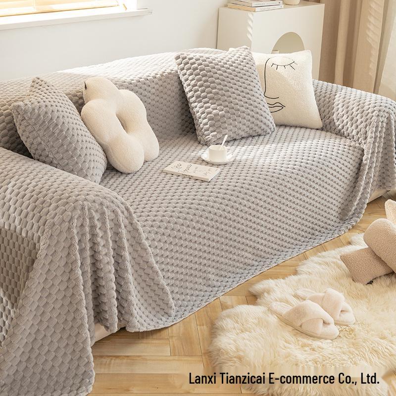 Plyšový potah na pohovku a deka All-Inclusive proti poškrábání kočkou