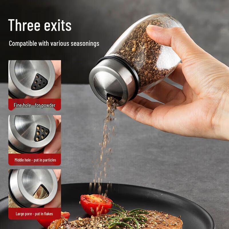 MAXCOOK Glass Spice Jars and Condiment Containers