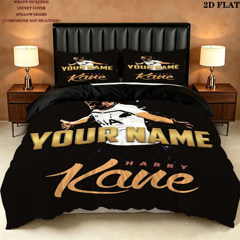 Custom Harry Kane Bedding Quilt Set Quilt Cover Pillowcase Home Decoration Birthday Gift (1 * duvet cover + 2 * pillowcase, without core)