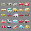 50 Transportation Doodle Cartoon Children's Reward DIY Skateboard Mobile Suitcase Stickers Waterproof