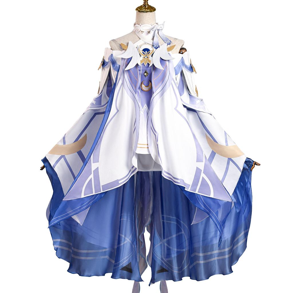 Spel Genshin Impact Nieuwe Aankomst Damselette Columbina Cosplay Kostuum Volledige Set Uniform Outfits Columbina Cosplay