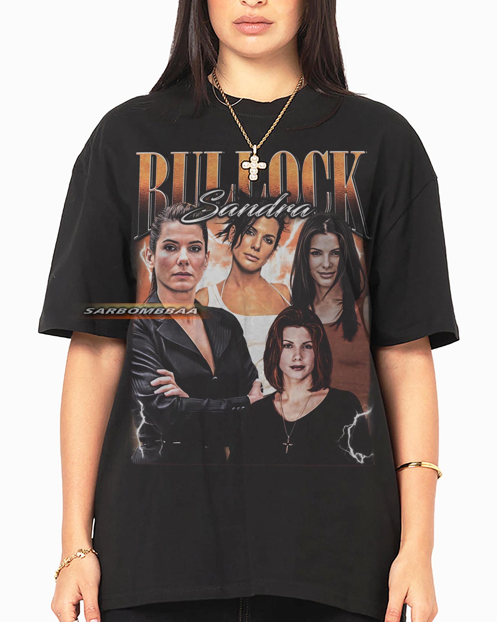 Sandra Bullock Graphic T-Shirt, Vintage Style Unisex Streetwear S