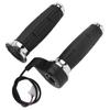 1 Pair Electroplated Throttle Grip Universal Throttle Handle Grips for Electric Bikes