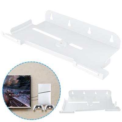 Wall Mount Holder with 2 Controller Mount Bracket Wall Hanging Storage Stand for PS5 Slim Digital Edition & Disc Edition Console