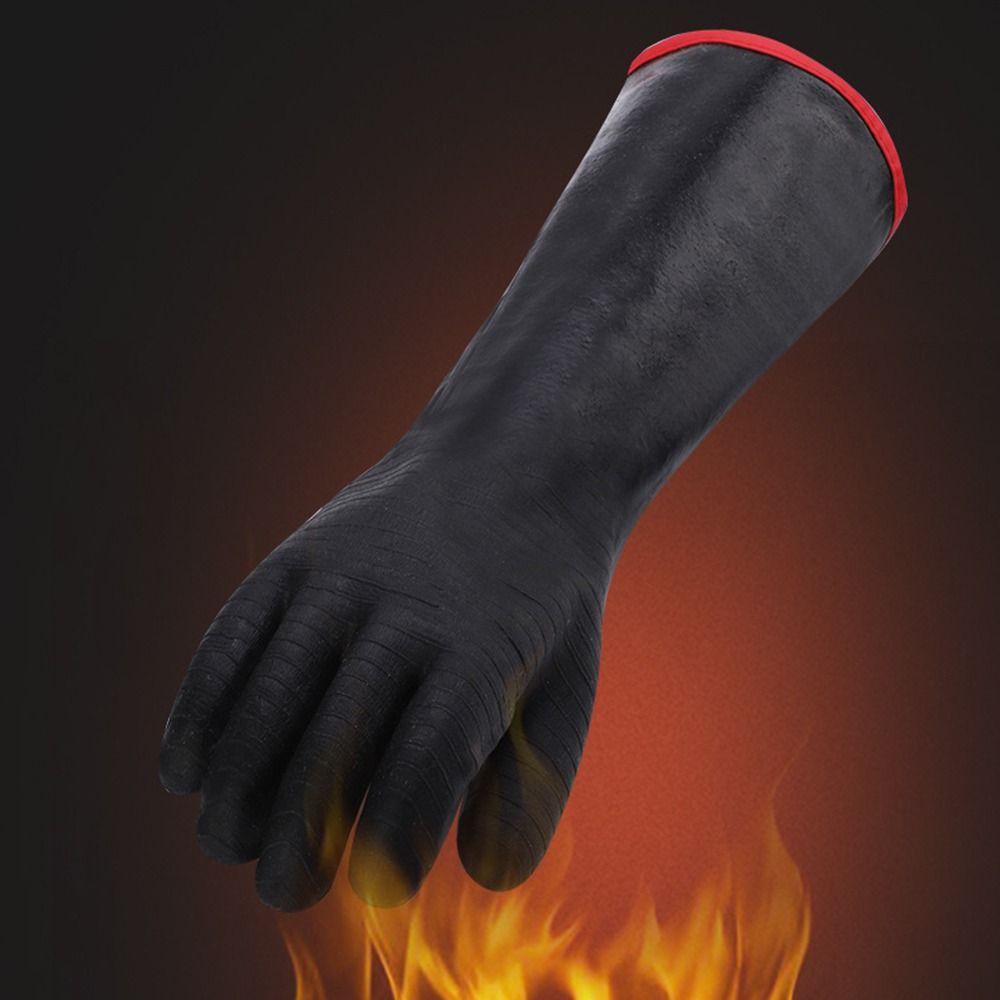 Oil Resistant BBQ Gloves Waterproof Oven Mitts Easy to Clean Heat Resistant Gloves Turkey Fryer