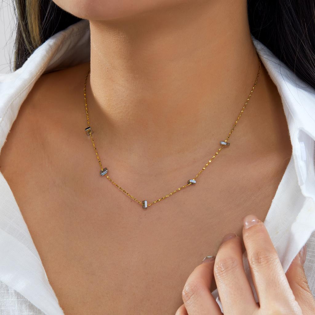 Stainless Steel Exquisite Love Heart Necklace For Women Romantic Double Color Enamel Heart Choker Party Valentine Jewelry Gift