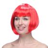 Funny Women Bobo Wig Pink Short Straight Hair Cosplay Party Bob Hair  Makeup Party