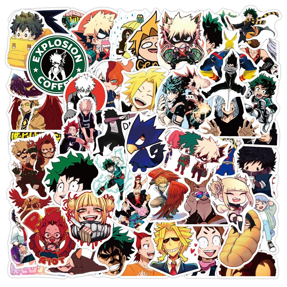 10/30/50pcs My Hero Academy Graffiti Stickers Cool Midoriya Izuku Cartoon Decals DIY Guitar Luggage Guitar Classic Anime Sticker