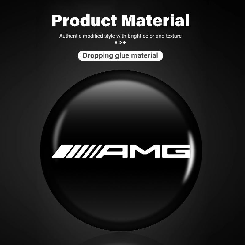 For Mercedes Benz Car Remote Key Sticker Aluminum Emblem Decoration Decal AMG A B C E S G Class A180 CLK CLA GLE GLC W212 C200