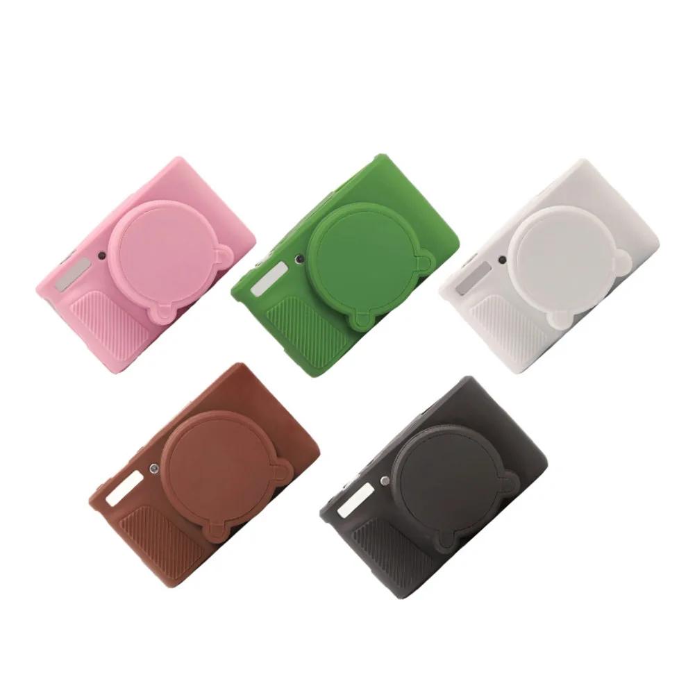 Soft Silicone Protective Case For Canon SX740 SX730 Camera With Scratch Resistance And Easy Handling Slim Profile Green Pink