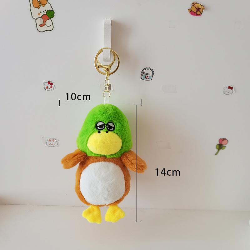 Cute Cute Little Duck Pendant Plush Toy Doll Bag Hanging Keychain Grab Machine Doll Doll Doll