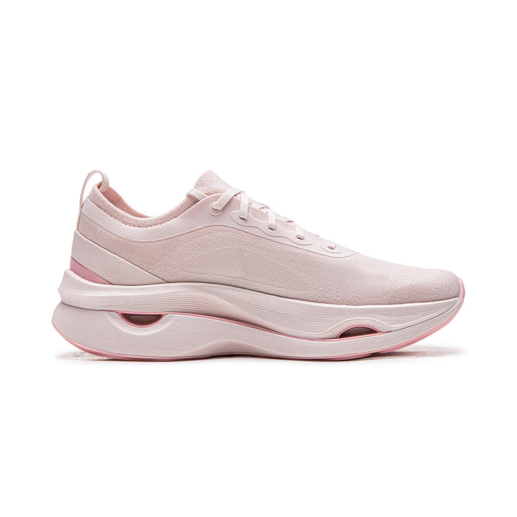 Li Ning Stunning 2 Cushioning Slip Resistant Abrasion Resistant Support Lightweight Low Top Running Shoes Women's Pink ARHW010-4