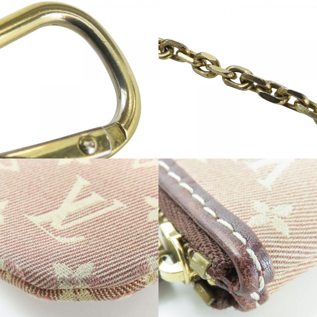 Used LOUIS VUITTON Coin case Pochette Cre M62996 Monogram Ideal sepia Brown With key ring