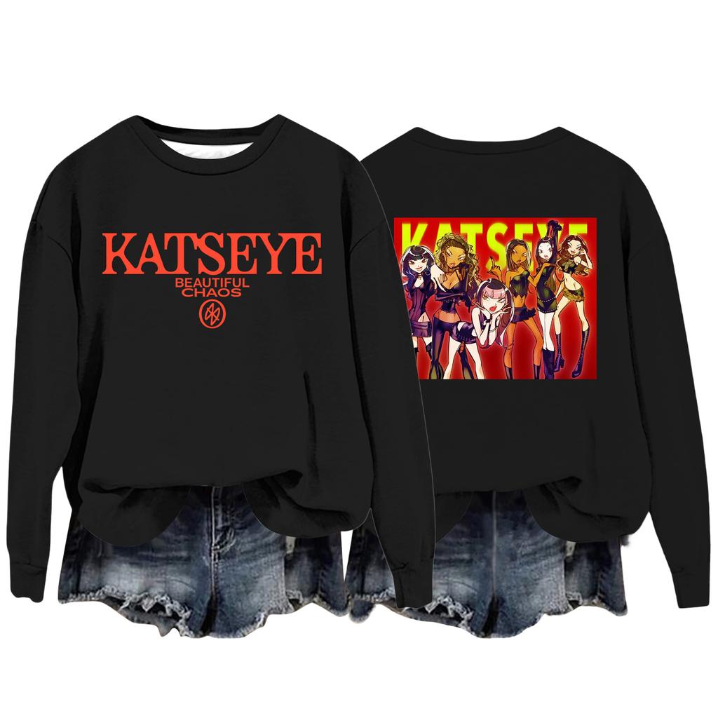 Women's Fashion Casual Long Sleeve Loose Printed Sweatshirt