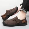 Fashion Genuine Leather Mens Leisure Walk Flats New Handmade Outdoor Loafers Man Casual Driving Shoes Vintage Style Male Hiking Footwear