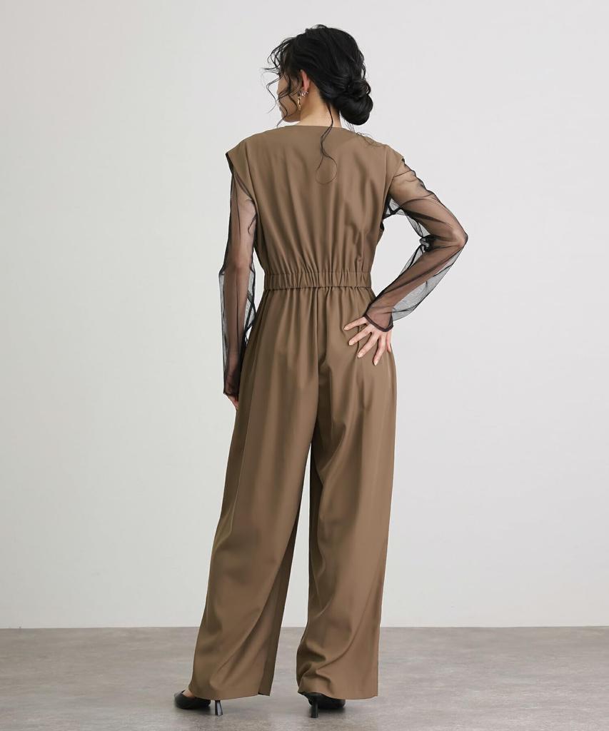 POURVOUS Pants Wedding Party Plus Occasion Formal Korean Slimming Dress All-in-One Dress, Dress, Dress, Size, Dress, Petite, Figure-Flatting, Dress,