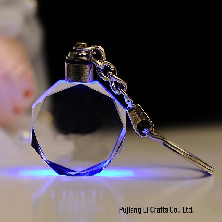 Heart-Shaped Crystal Keychain - Romantic Gift for Couples