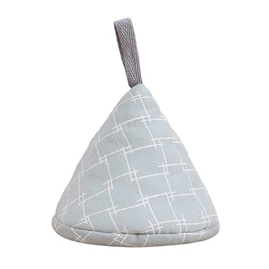 1Pc Triangle Pot Hat Non-Slip Stove Handle Mitt for Cast Iron Skillet Hanging Iron Pot Casserole Handle Protector Household Cooking Supplies