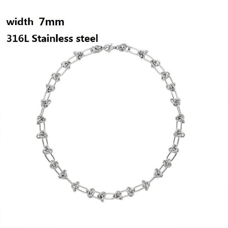 316L Stainless Steel Cuban Chain Bracelet for Men Women Figaro Vintage Metal Viking Kpop Pulseras Emo Cute Luxury Jewelry Gift