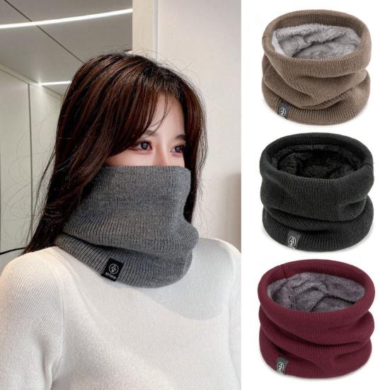 Winter Neck Gaiter for Men Women Thermal Thick Warm Fleece Lined Neck Warmer Windproof Ski Face Cushion for Cold Weather