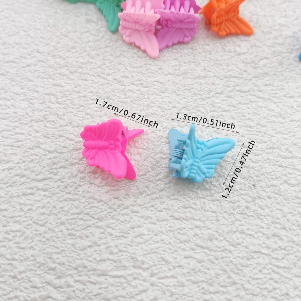 10/20/50/100 ks Dívčí Mini Sponky do Vlasů Motýl Roztomilé Bonbónové Barvy Malé Mini Kraby Pro Ozdoby Hlavy Vlasové Doplňky Pro Ženy
