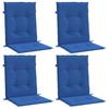Garden Chair Cushions for Low Back Chairs 4 Pcs 100 X 50 X 3 Cm