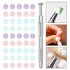 Colorful Square Nail Sponge Set Gradient Nails Brush Soft Mini Nails Smudge Tool Diy Manicure Makeup Sponge With Grabbing Pen