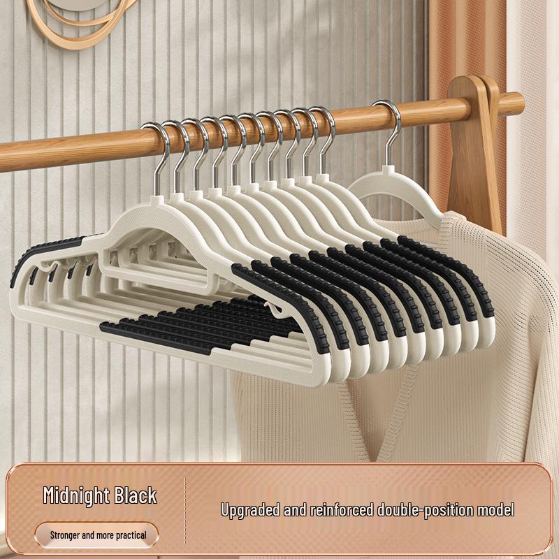 Anti-Slip, No-Indent Clothes Hangers with Thickened Design for Home Storage