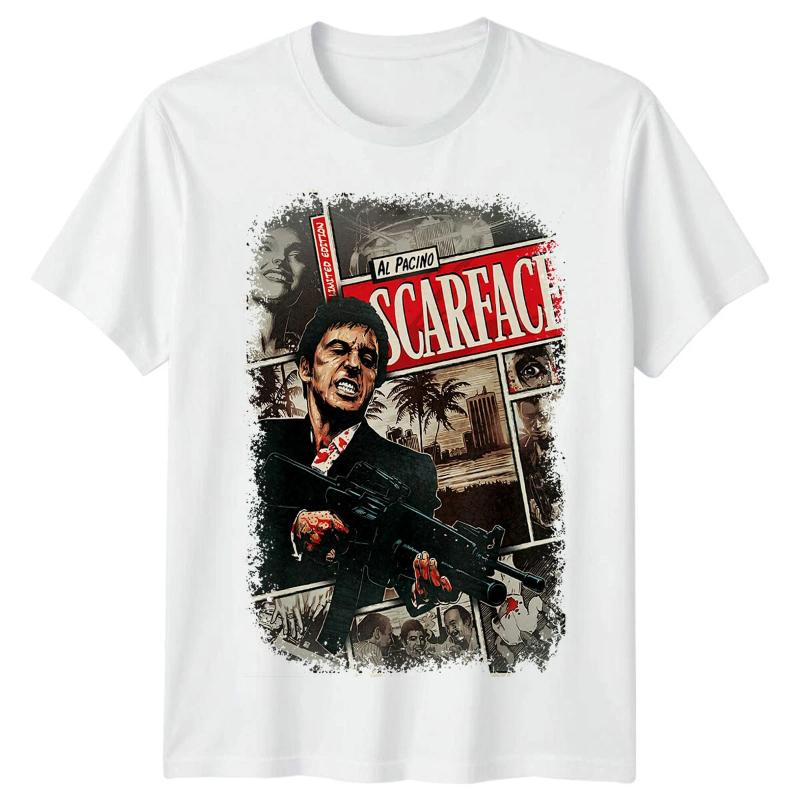 

Scarface () Movie Poster Inspired TShirt Retro Film Tee Unisex Fans Gift 4XL