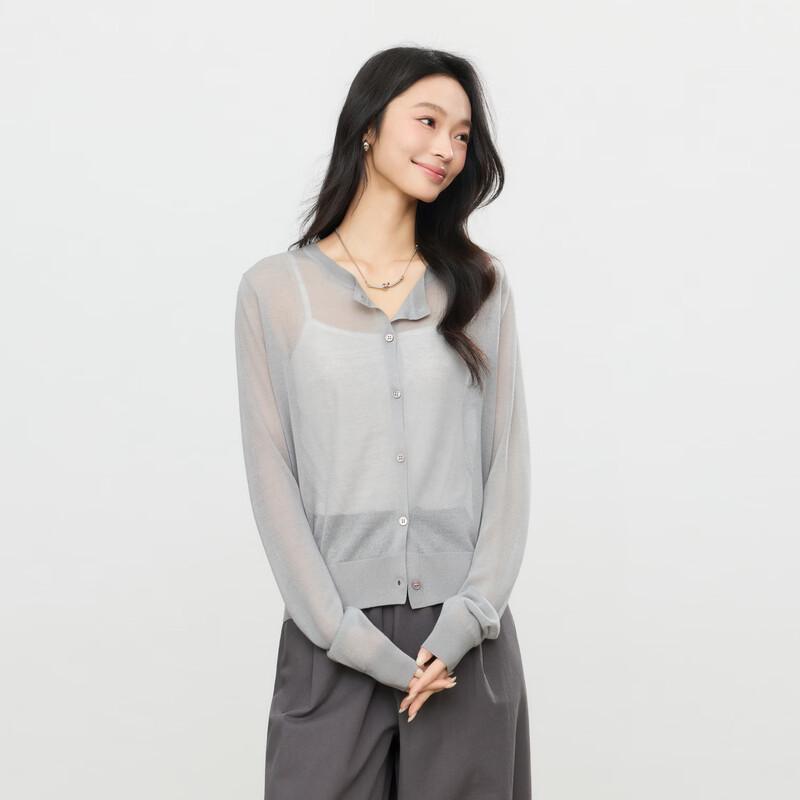 Elva  Island Women s Simple Long Sleeve Knit Cardigan XS