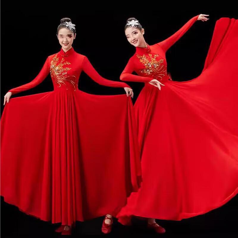 Women s Classical Red Dance Dress XXL