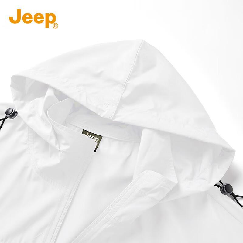JEEP Men's UPF50+ UV Protection Thin Hooded Sun Jacket
