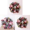 Vintage Peony Wall Decor With Silk Flowers For Home Entryway And Wall Art
