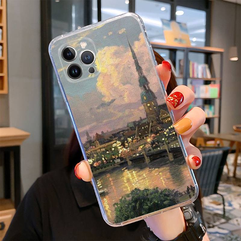 Renaissance Art Painting Pattern Phone Case For iPhone 14 13 12 Mini 11 Pro XS Max X XR SE 6 7 8 Plus Soft Silicone Cover