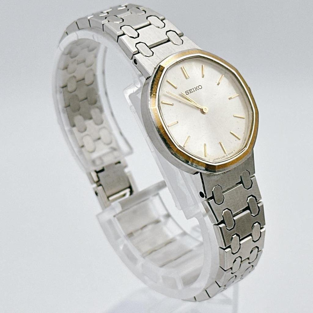 Used Rare [operating/battery replacement] SEIKO Seiko Asier ladies watch octagonal
