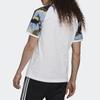 Adidas Originals Camouflage Patchwork Sport Crew Neck Short Sleeve T-Shirt Men Tops White H13486