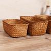 Seagrass Mini Storage Basket for Desk - Remote, Snack, or Cosmetic Organizer